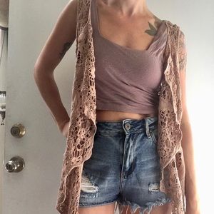 SALE Hippie Boho Crochet Vest